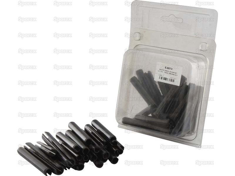 Roll Pin 1/2'' & 8 - 10mm, 22 pcs. (Din: 1481) Agripak.-S.6574-17141