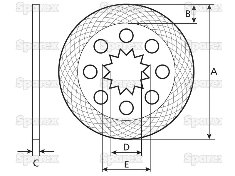 Brake Friction Disc. OD 95mm-S.65777-9649