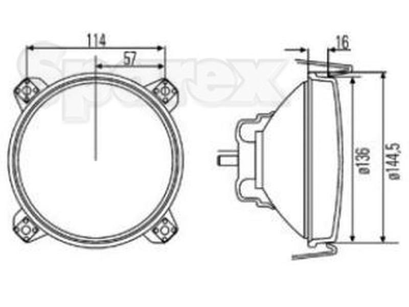 Head Lamp RH/LH (LH Dip)-S.65858-9693
