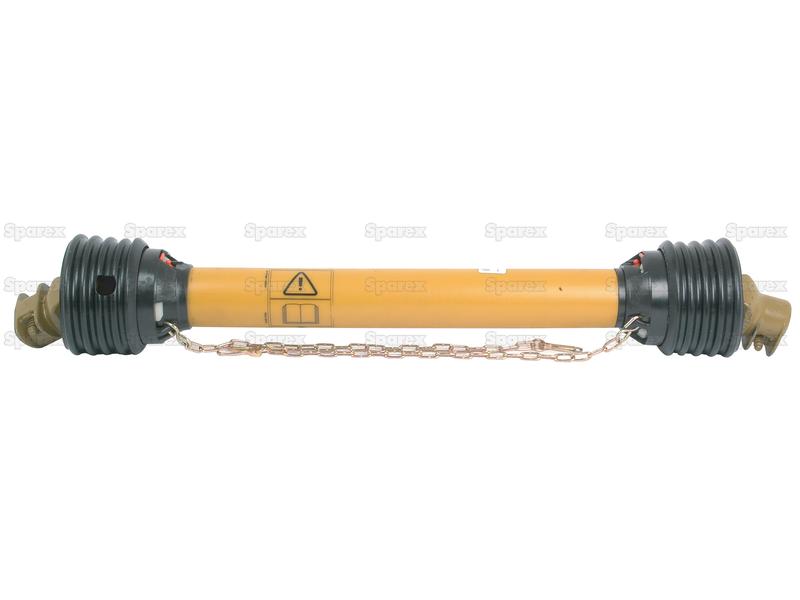 Complete PTO Shaft - (Lz) Length: 500mm, 1 3/8'' x 6 Spline Q.R. to 1 3/8'' x 6 Spline Q.R.-S.6610-17149