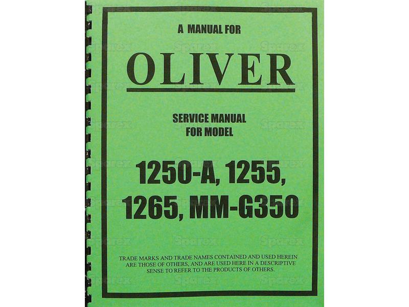 MANUAL, SERVICE, OLIVER-S.66505-17166