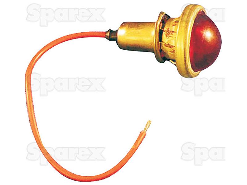 Red Light with Brass Ring, 6V-S.67776-10496