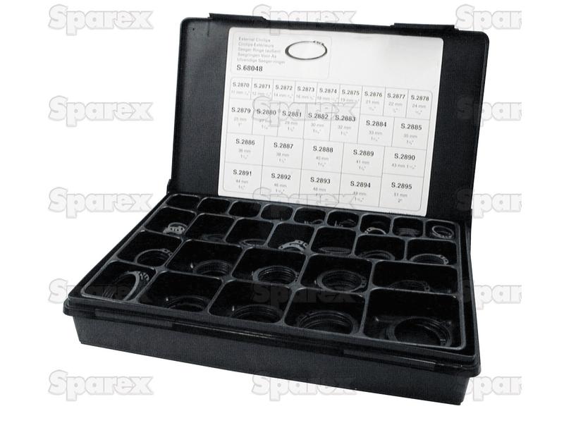 External Snap Ring - Assortment, 330 pcs. Compak. (Din 471)-S.68048-17289
