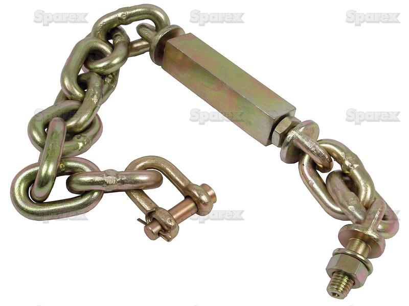 Stabiliser Chain - D Shackle Ø11.5mm - Thread Ø14mm - Min mm:615mm - M14x2 Metric-S.70525-17453
