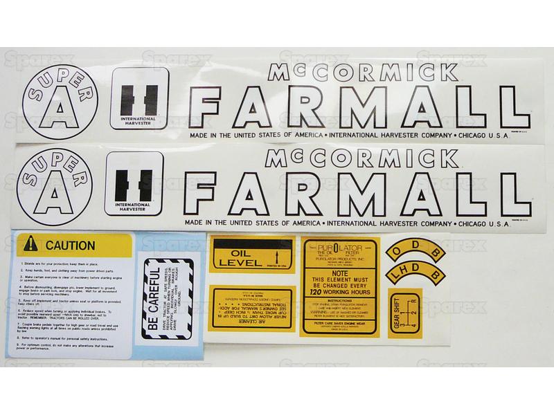 Decal - Farmall Super A-S.70715-17470
