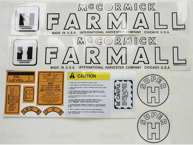 Decal - Farmall Super H-S.70717-17471