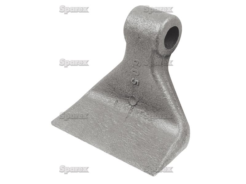 Hammer Flail, Top width: 40mm, Bottom width: 120mm, Hole Ø: 16.5mm, Radius 110mm - Replacement for Omarv, Celli, Kuhn, Sicma To fit as: CL00323-S.78008-12139