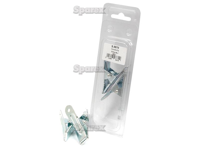 Crocodile Clip 25 amp x 2 pcs Agripak-S.8870-17754